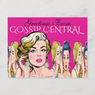 Groeten uit Gossip Central Briefkaart