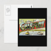 Groeten uit Gulfport Mississippi Briefkaart (Voorkant / Achterkant)