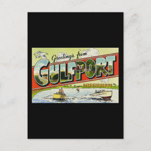 Groeten uit Gulfport Mississippi Briefkaart