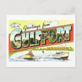 groeten uit Gulfport, Mississippi Briefkaart (Voorkant)