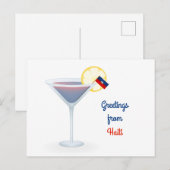 Groeten uit Haiti Cocktail Holiday Kaart (Voorkant / Achterkant)