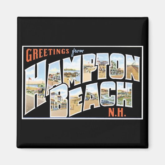 Groeten uit Hampton Beach, New Hampshire! Magneet (Voorkant)
