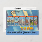 Groeten uit Hartford Briefkaart (Voorkant / Achterkant)