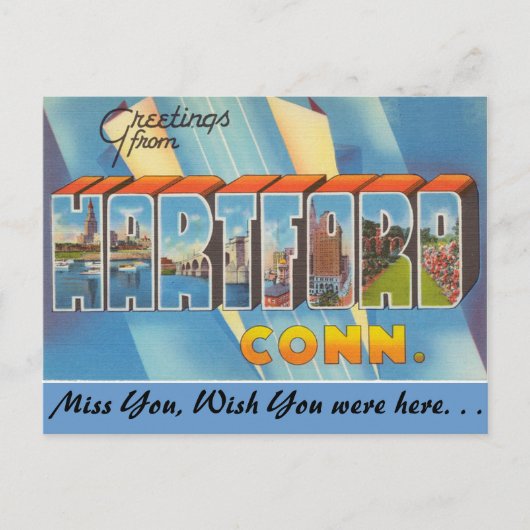 Groeten uit Hartford Briefkaart (Voorkant)