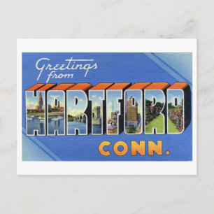 groeten uit Hartford, Connecticut Briefkaart
