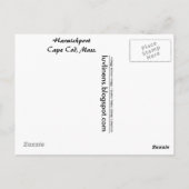 Groeten uit Harwichport Briefkaart (Achterkant)