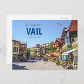Groeten uit het Briefkaart Vail Colorado (Voorkant / Achterkant)
