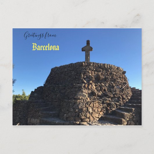 Groeten uit het briefkaart van Barcelona (Voorkant)