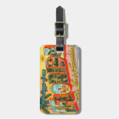 Groeten uit het Briefkaart van Florida Bagagelabel (Voorkant verticaal)