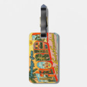 Groeten uit het Briefkaart van Florida Bagagelabel (Achterkant verticaal)