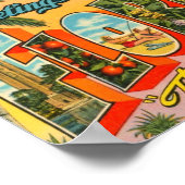 Groeten uit het Briefkaart van Florida Poster (Hoek)