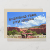 Groeten uit het Briefkaart van New Mexico (Voorkant / Achterkant)