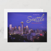 Groeten uit het Briefkaart van Seattle Washington (Voorkant / Achterkant)