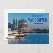 Groeten uit het Briefkaart van Vancouver Canada (Voorkant / Achterkant)