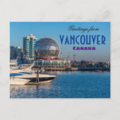 Groeten uit het Briefkaart van Vancouver Canada (Voorkant)