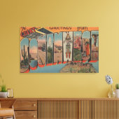Groeten uit het Grote Zuidwesten Canvas Afdruk (Insitu (Woonkamer))