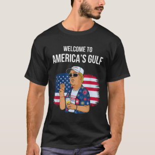 Groeten uit het Gulf Beach of America Patriotic T-shirt