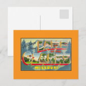  groeten uit het meer van de Ozarks MO Briefkaart (Voorkant / Achterkant)