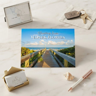 Groeten uit het Naples Florida Beach Briefkaart