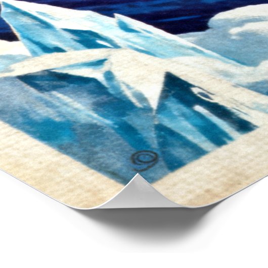 Groeten uit het Neptune Retro Sci-Fi Poster (Hoek)