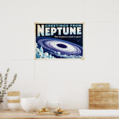 Groeten uit het Neptune Retro Sci-Fi Poster (Keuken)