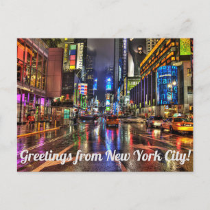 Groeten uit het New York City Times Square Briefka Briefkaart
