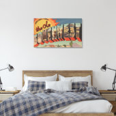 Groeten uit het Ole Southwest Canvas Afdruk (Insitu (Slaapkamer))