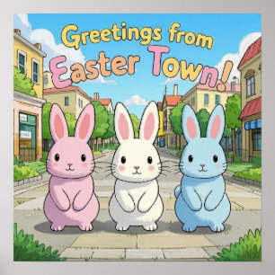 Groeten uit het Paasfeest Poster