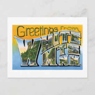 Groeten uit het Witte gebergte, New Hampshire! Briefkaart