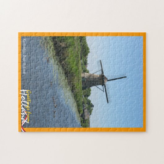 Groeten uit Holland Windmill en Ducks Puzzle Legpuzzel (Horizontaal)
