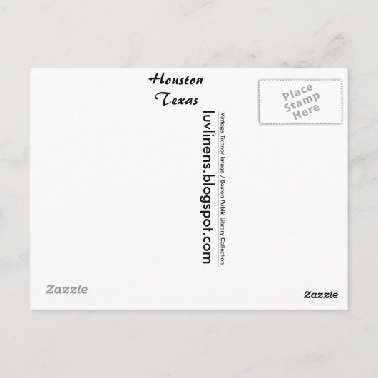 Groeten uit Houston Briefkaart (Achterkant)