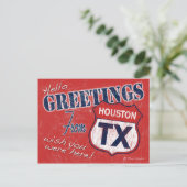 Groeten uit Houston Texas Briefkaart (Staand voorkant)