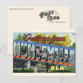 Groeten uit Huntsville, AL Briefkaart