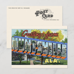 Groeten uit Huntsville, AL Briefkaart