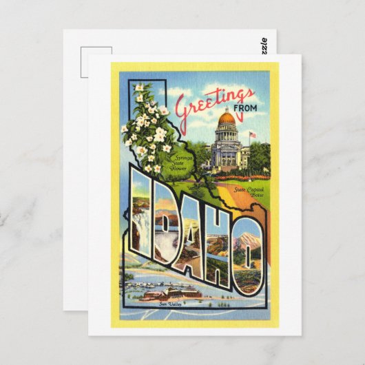 groeten uit Idaho Briefkaart (Voorkant / Achterkant)