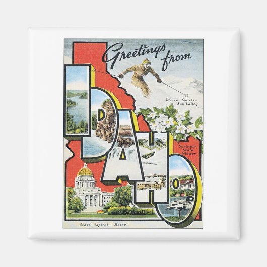 Groeten uit Idaho Magneet (Voorkant)