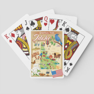 Groeten uit Idaho Pokerkaarten