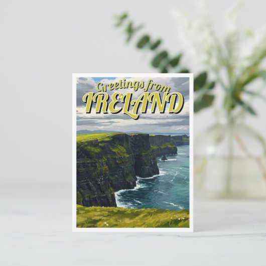Groeten uit Ierland Cliffs of Moher Briefkaart (Staand voorkant)
