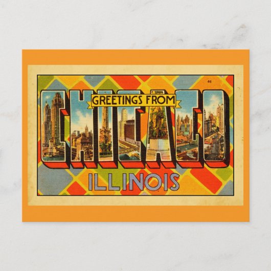 Groeten uit Illinois Briefkaart (Voorkant)