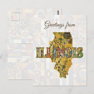 Groeten uit Illinois Briefkaart