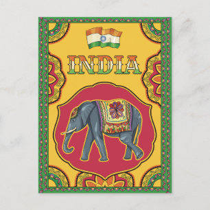 Groeten uit India Briefkaart