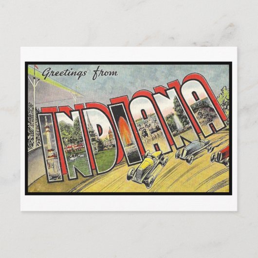 Groeten uit Indiana Briefkaart (Voorkant)