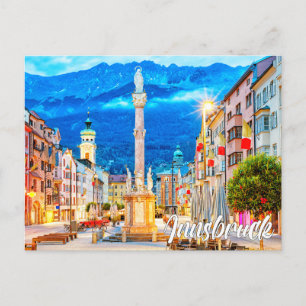 Groeten uit Innsbruck, Oostenrijk Briefkaart