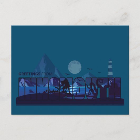Groeten uit Insmouth Devils Reef Lovecraft Briefkaart (Voorkant)