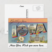 Groeten uit Iowa Briefkaart (Voorkant / Achterkant)