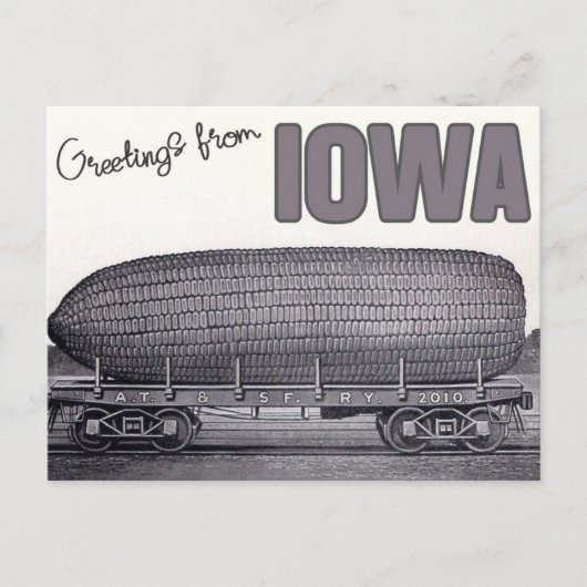 Groeten uit Iowa - reizen Briefkaart (Voorkant)