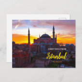 Groeten uit Istanboel Turkije Briefkaart (Voorkant / Achterkant)