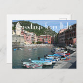 Groeten uit Italië Briefkaart (Voorkant / Achterkant)