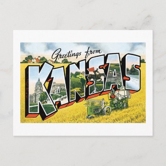 Groeten uit Kansas Briefkaart (Voorkant)