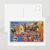  groeten uit Kansas City, Missouri Briefkaart (Voorkant / Achterkant)
